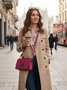 NEW leather Furla purse